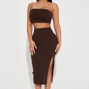 New Fashion Nova “Sadie Snatched Skirt Set”